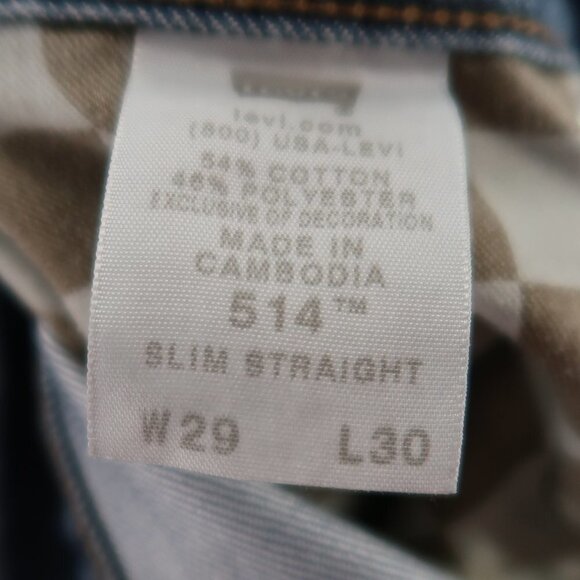 Levi's Men's 514 Slim Straight Jeans 29X30 - Picture 2 of 9